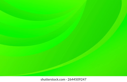 Abstract green background. Modern flowing wave shapes. Design elements. Vector illustration eps10.