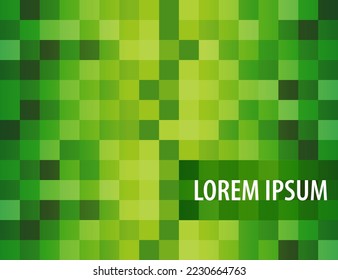 Abstract green background. Mosaic pattern with geometry texture wallpaper. Colorful banner template with gradient shapes design. Luxury design presentation. Modern decoration vector.
