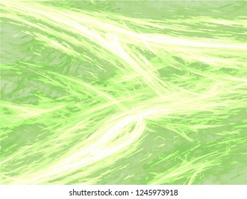 Abstract green background on white backdrop. Rectangular horizontal shape. Average rough design. Vector.
