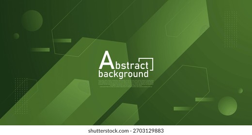 Fondo verde Abstractas con diseño de patrón de elemento de Formas de flecha de superposición. Concepto de fondo de Anuncio elegante simple. Vector Eps10