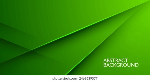 Abstract green background with overlap shadow lights pattern. Colorful green design. Simple and modern concept. Eps10 vector