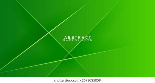 Abstract green background with overlap shadow lights pattern. Colorful green design. Simple and modern concept.