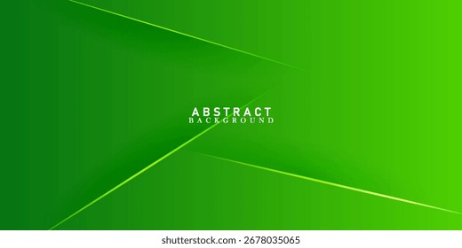 Abstract green background with overlap shadow lights pattern. Colorful green design. Simple and modern concept.