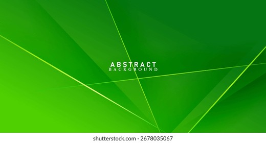 Abstrakter grüner Hintergrund mit überlappenden Schattenlichtmustern. Farbiges grünes Design. Einfaches und modernes Konzept.