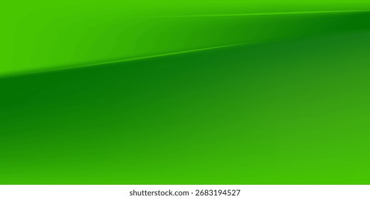 Abstract green background with overlap shadow lights pattern. Colorful green design. Simple and modern concept.