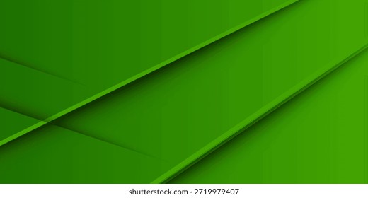Abstrakter grüner Hintergrund mit überlappenden Schattenlichtmustern. Farbiges grünes Design. Einfaches und modernes Konzept. EPS10-Vektor