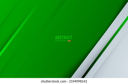 Abstract green background with overlapping dimension and silver frame, shadow scratch effect for banner, wallpaper, sales banner, poster, abstract green motion backgrounds white space for text