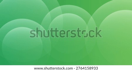 Abstract green background with overlapping transparent circles and soft gradients. Modern eco-friendly geometric design for nature-inspired themes and professional presentations.