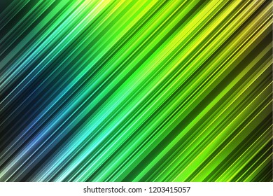Abstract green background with particles motion illustration.