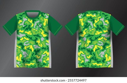 abstract green background pattern for sport jersey design mockup