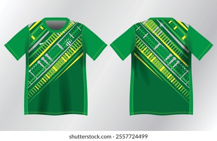 abstract green background pattern for sport jersey design mockup