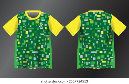 abstract green background pattern for sport jersey design mockup