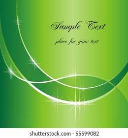 Abstract green background with place for your text