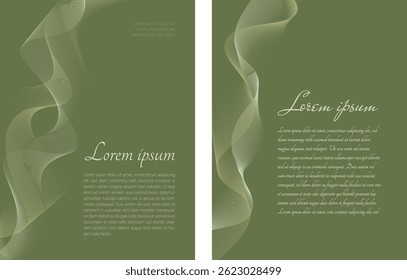 Abstract green background. Background for postcards, invitations, banners, posters. Background for holidays and celebrations