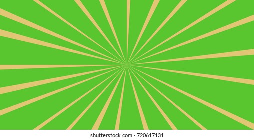 Abstract green background with rays .
