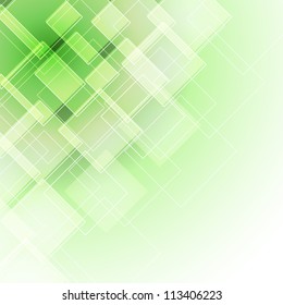 abstract green background with rhombus