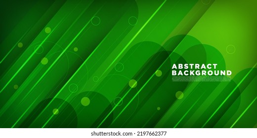 abstract green background with shapes .simple pattern, 3d look and cool design . illustration eps10 vector