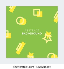 Abstract green background. Simple and clean geometric background. Suitable for brochure, flyer and business purpose