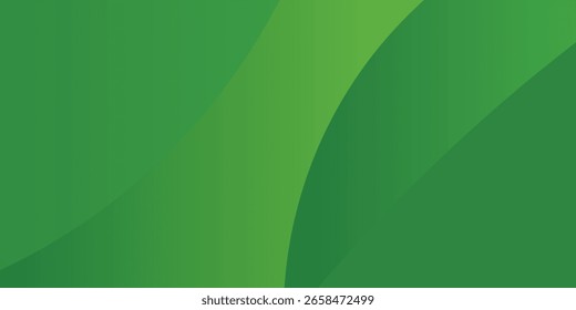 Fundo verde abstrato com curvas de fluxo suaves e sombras de gradiente. Um design novo e dinâmico, ideal para temas da natureza, conceitos ecológicos e aplicações digitais modernas.