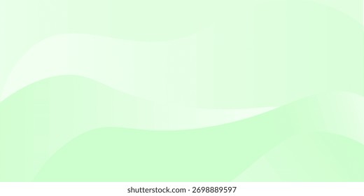 Fondo verde abstracto con curvas suaves y fluidas y un efecto de degradado de luz. Este diseño minimalista evoca una sensación de calma, frescura y naturaleza.