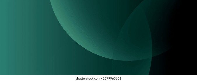 Abstract green background with smooth gradient and curved shapes. The background features a green color and a sleek, modern texture. Minimal abstract gradient curve vector background