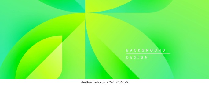 Abstract green background. Smooth gradients create flowing shapes, modern design elements. Minimalist aesthetic, vibrant color scheme.