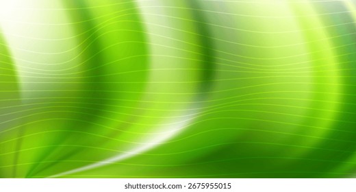 Fondo verde Abstractas con líneas suaves