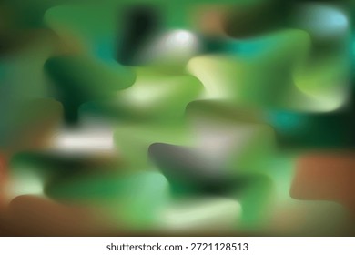 Abstractas fondo verde con suaves Formas orgánicas borrosas y Gradientes en capas, creando una atmósfera visual tranquila, natural y moderna.