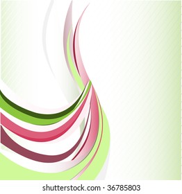 abstract green background with soft shapes