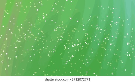 Abstract green background with sparkling particles moving diagonally across the screen, Abstracts Twirls Particles, Stock royalty free image.