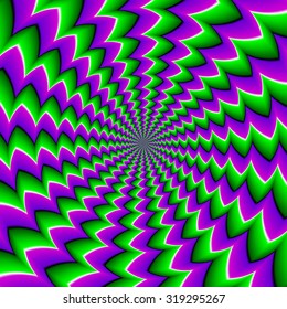 Abstract green background (spin illusion)