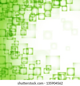 fondo verde abstracto con cuadrados