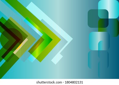 abstract green background with squares