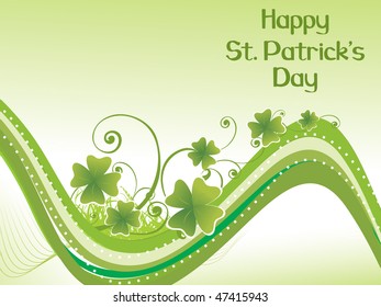 abstract green background for st patrick day