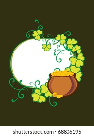 abstract green background for st patrick day celebration