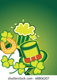 abstract green background for st patrick day celebration