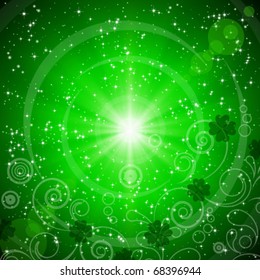 Abstract green background for St. Patrick's Day.