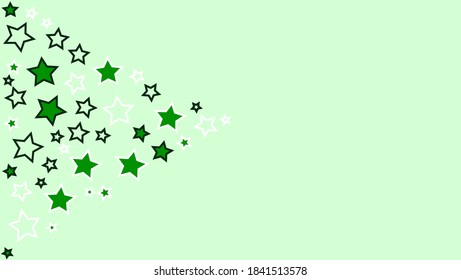 Abstract green background, star pattern design