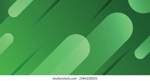 Abstract Green Background with Stripes. Creative illustration for poster, web, landing, page, cover