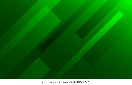 Abstract green background with stripes. Vector illustration