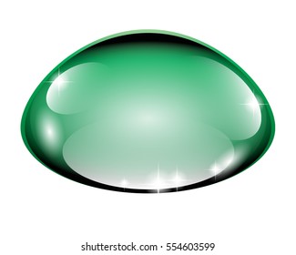 Abstract green background stylized as a liquid, vector illustration
