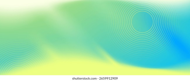 Abstract green background with swirling lines and modern vector design