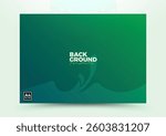 abstract green background template with natural element geometric composition