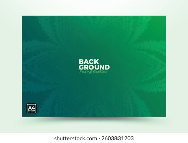 abstract green background template with natural element geometric composition