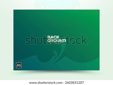 abstract green background template with natural element geometric composition