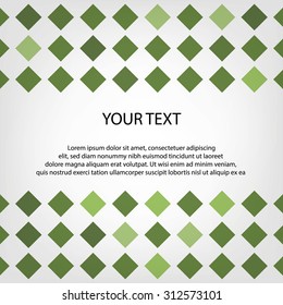 Abstract Green Background With Text , Rectangular Background