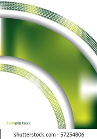 Abstract green background with tire track
