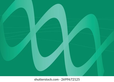 Fondo verde Abstractas con una estructura de hélice de ADN translúcida, que transmite ciencia y tecnología.