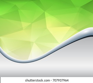 Abstract Green Background Triangle Pattern Design Stock Vector (Royalty ...
