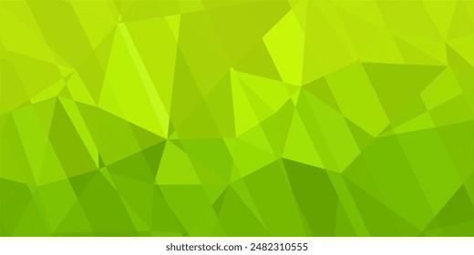 Abstrakter grüner Hintergrund mit Dreiecken und Streifenlinien